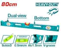 Магнитный Уровень алюминиевый строительный 800 мм TMT28056