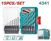 Набор сверл из быстрорежущей стали, 15 предметов TOTAL TACSDL51506