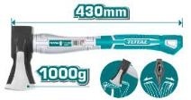 Топор 430 мм 1000г THT798016 фото 1