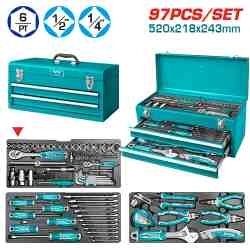 Ящик с набором инструментов 97шт THPTCS70971 фото 1