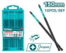 Набор ударных 150мм бит отверток PH2 10 шт. TACIM16PH263 фото 1