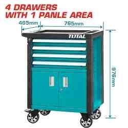 Шкаф на колесиках 4 ящиков THRC01041 фото 1