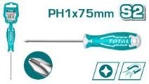Крестовая отвертка Phillips PH1x75 mm THT26PH1075 фото 1