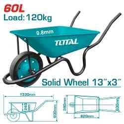 Тачка 120КГ 60Л THTWB380008 фото 1