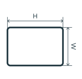 Поручень универсальный 40х70х3000 мм фото 2