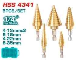 Набор ступенчатых сверл TACSD2051 фото 1
