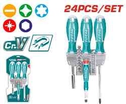 Набор отверток и бит 24шт TACSD302462 фото 1