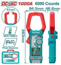 Цифровые клещи TOTAL TMT7610002 фото 1
