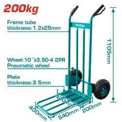 Ручная тележка 2 колеса с резиновыми ручками THTHT20771 фото 1