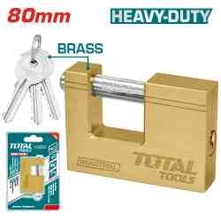 Надежный навесной замок из латуни 80 мм TLK32803 фото 1