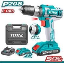 Ударный аккумуляторный шуруповёрт 20V 2Ач TIDLI200215 фото 1