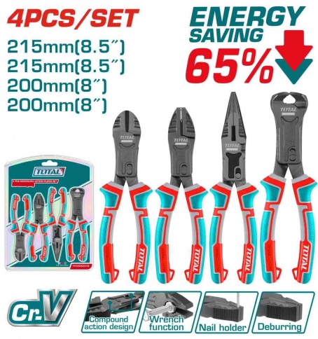 Набор из 4 плоскогубцев сложного действия THT2CK241S фото 1