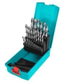 Набор спиральных сверл из быстрорежущей стали, 25 предметов TACSD0251 фото 1