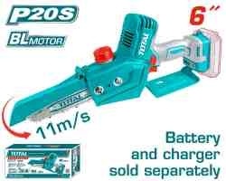 Аккумуляторная мини цепная пила Li-ion TGSLI2068 фото 1