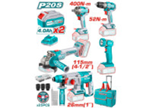 Комбинированный набор аккумуляторных инструментов 5 шт.  TCKLI2058 новый  новый TOTAL фото 1