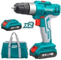 Аккумуляторная дрель-шуруповерт  12 В, 1.5 А*ч, 25 Нм + 1 батарея TDLI1222 фото 1